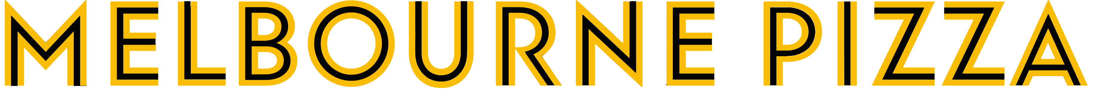 Melbourne Pizza Font Logo